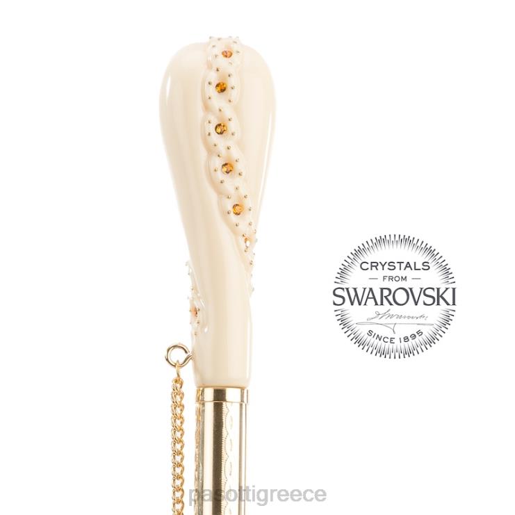 ομπρέλα | PASOTTI 189 52417-11 z5 - κρεμ λευκή ομπρέλα λεοπάρ διπλό ύφασμα 2N6B8424 για άνδρες και γυναίκες